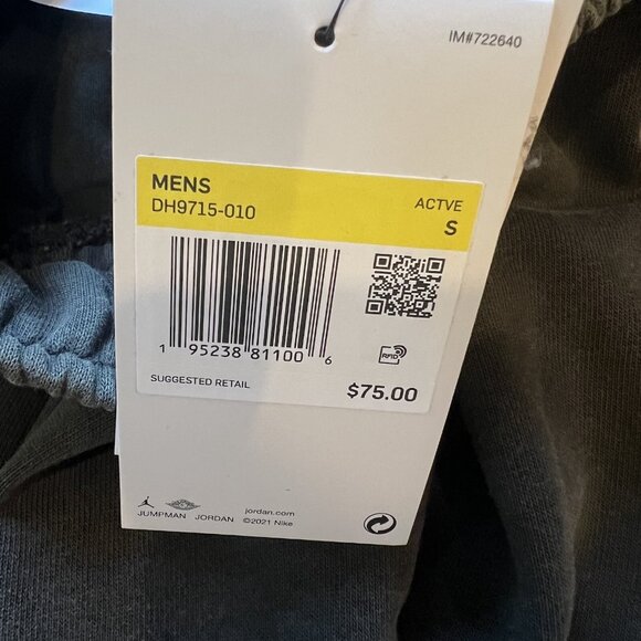 Jordan Shorts Small Mens Zion Performance Green $75 - Picture 10 of 10